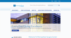 Desktop Screenshot of metrosurgerycenter.com