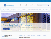 Tablet Screenshot of metrosurgerycenter.com